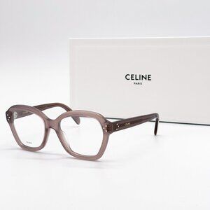 NEW CELINE CL50100I 045 WOMEN SHINY HAZELNUT EYEGLASSES CELINE